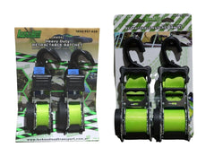 Load image into Gallery viewer, Retractable Ratchet Strap twin pack 50mm Heavy Duty - RW16